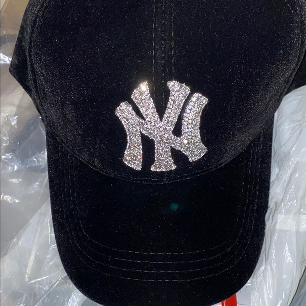 Velour bling hat